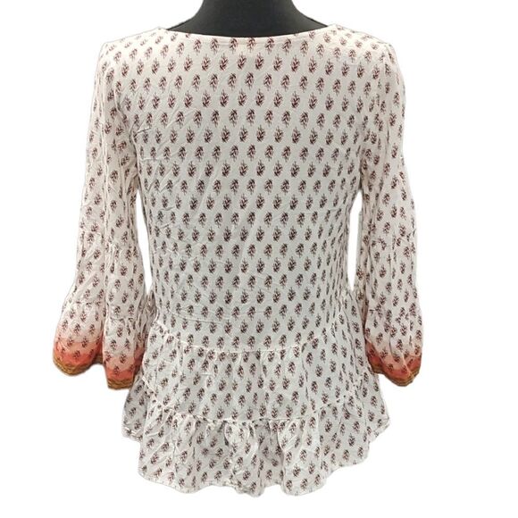 Mudd Boho Chic Peasant Blouse Small - Picture 4 of 6